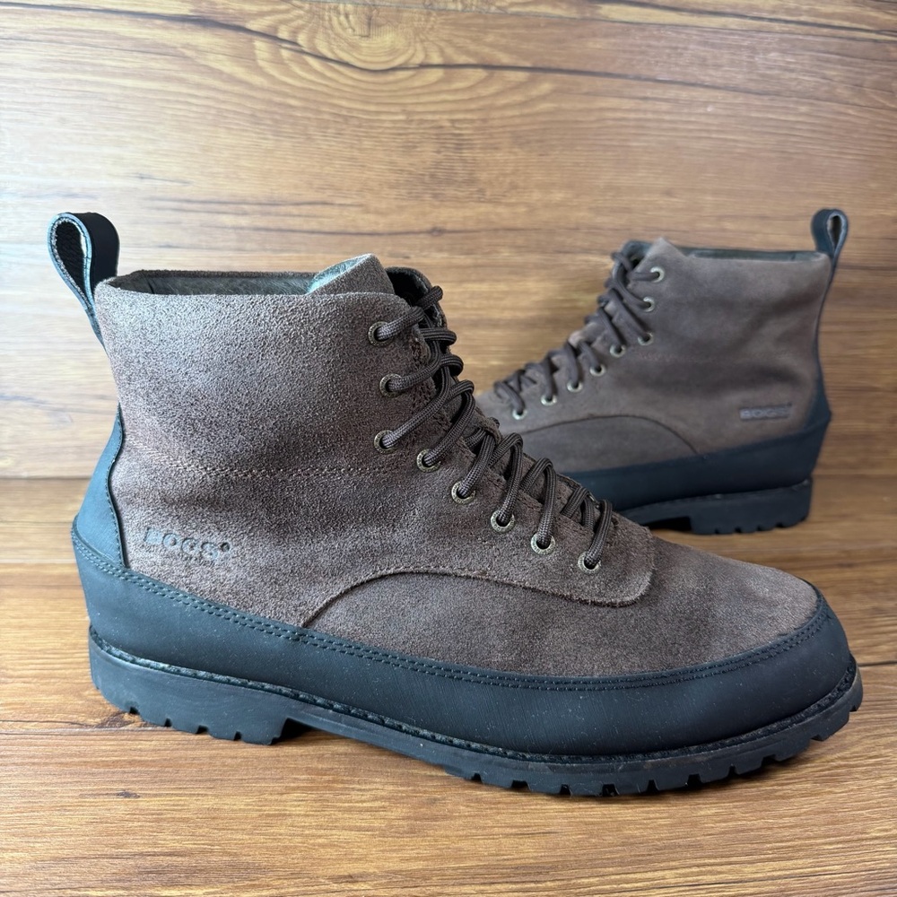 BOGS Casper Lace Up Boots Men’s Size‎ 10.5 Suede Shoes Waterproof